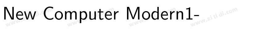 New Computer Modern1字体转换